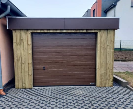cosmos-grandcasa-garage-holzkonstruktion-construction en bois-flachdach-toit plat