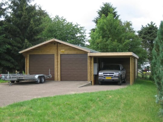classic-grandcasa-garage-holzkonstruktion-construction en bois-satteldach-toit à 2 pans